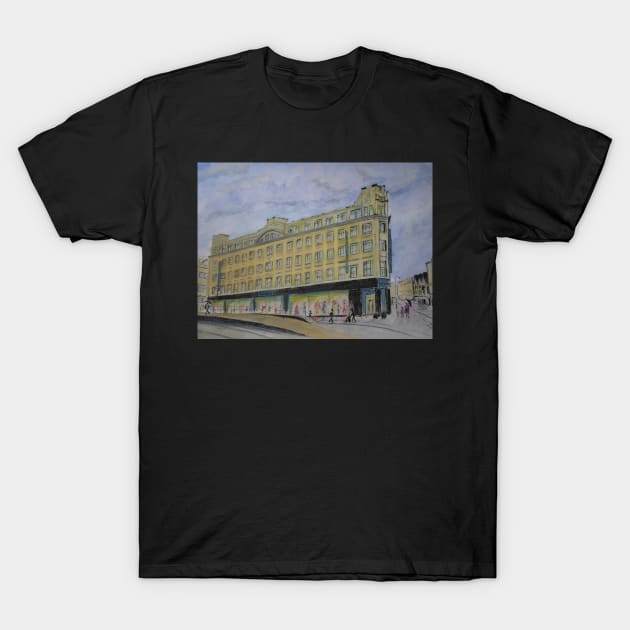 Lewis's Department Store, Market Street Manchester T-Shirt by Beswickian